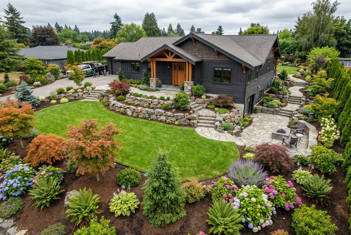 Retaining wall project in Sammamish, WA