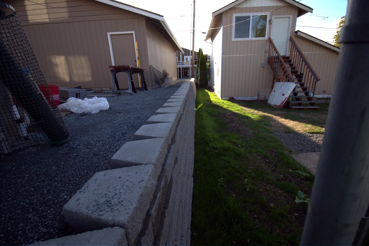 After — completed natural stone rockery