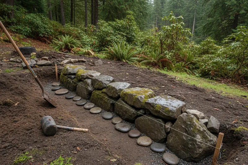 How to build a rock garden wall that actually lasts