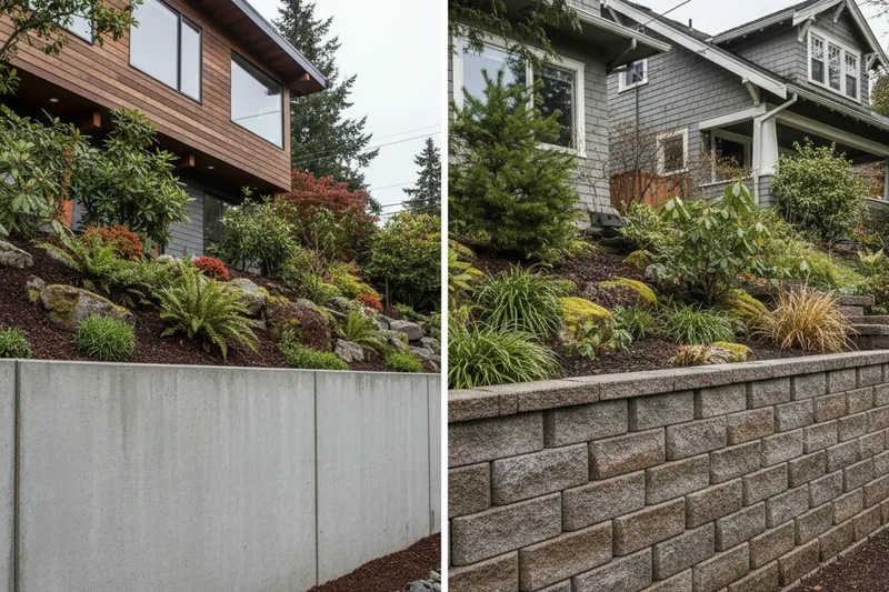 Seattle Retaining Wall Construction: Concrete vs Block Retaining Walls