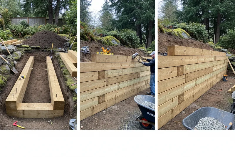 Timber Retaining Wall