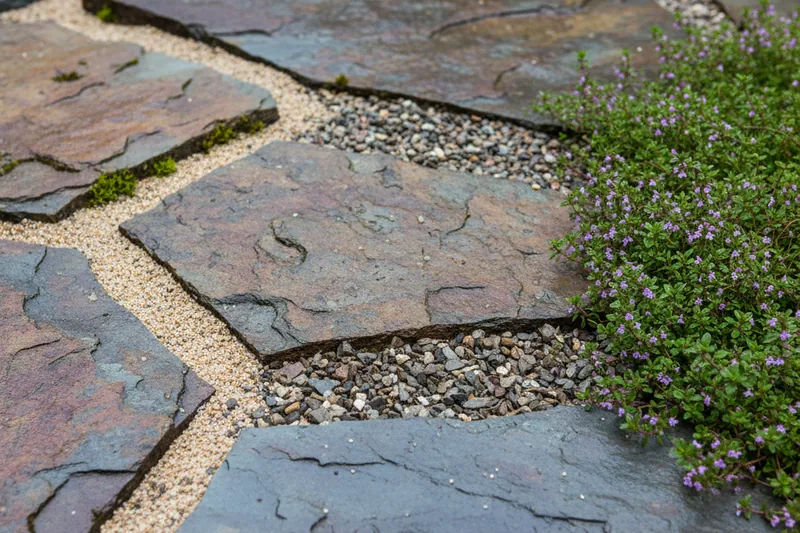 Flagstones On A Patio