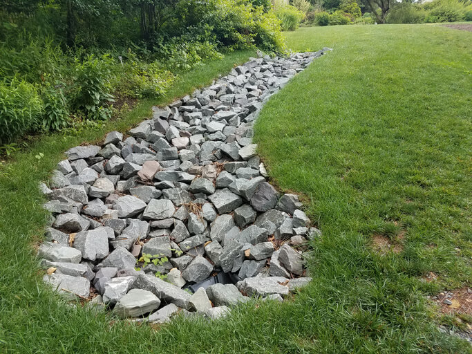 landscaping and lawn drainage New Life Rockeries