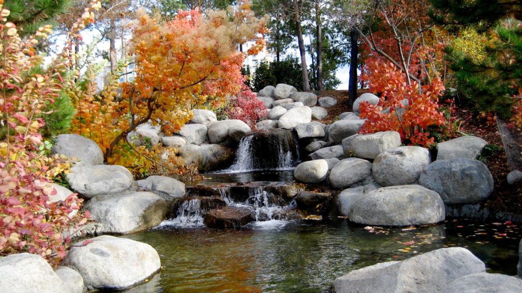 how to Install river rock landscaping