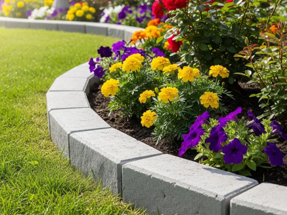 Concrete Garden edging and borders