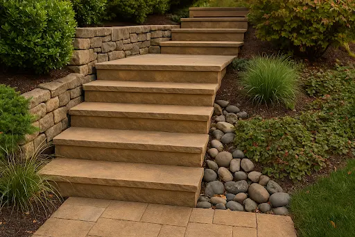 Stairway landscape design