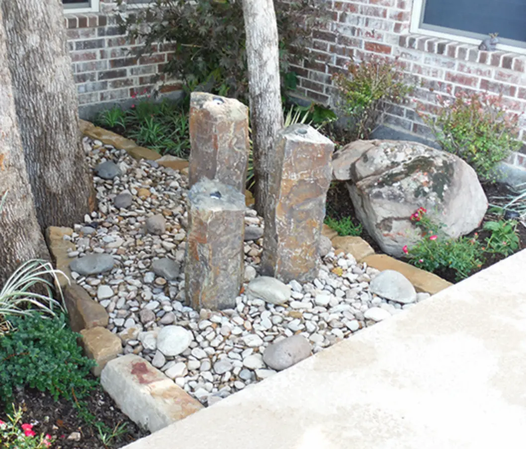 Custom Rock Garden Installation