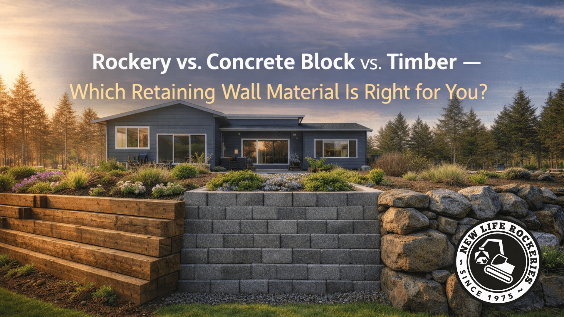 Rockery vs Concrete vs Timber