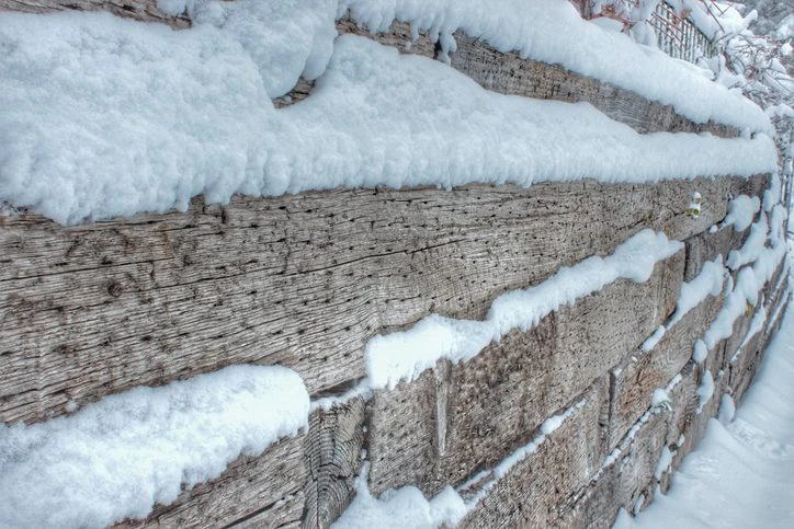 Railroad Tie Retaining Wall