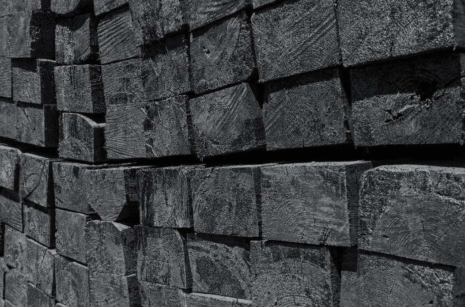 railroad tie retaining wall
